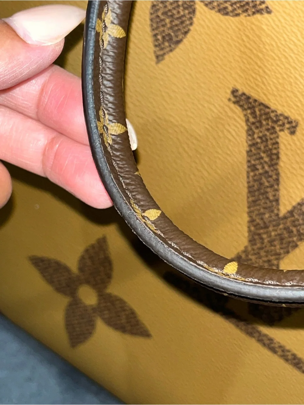 Authentic Louis Vuitton Reverse Monogram GM On The Go